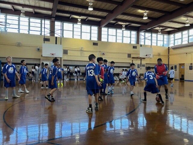 Soccer game at PS 139Q